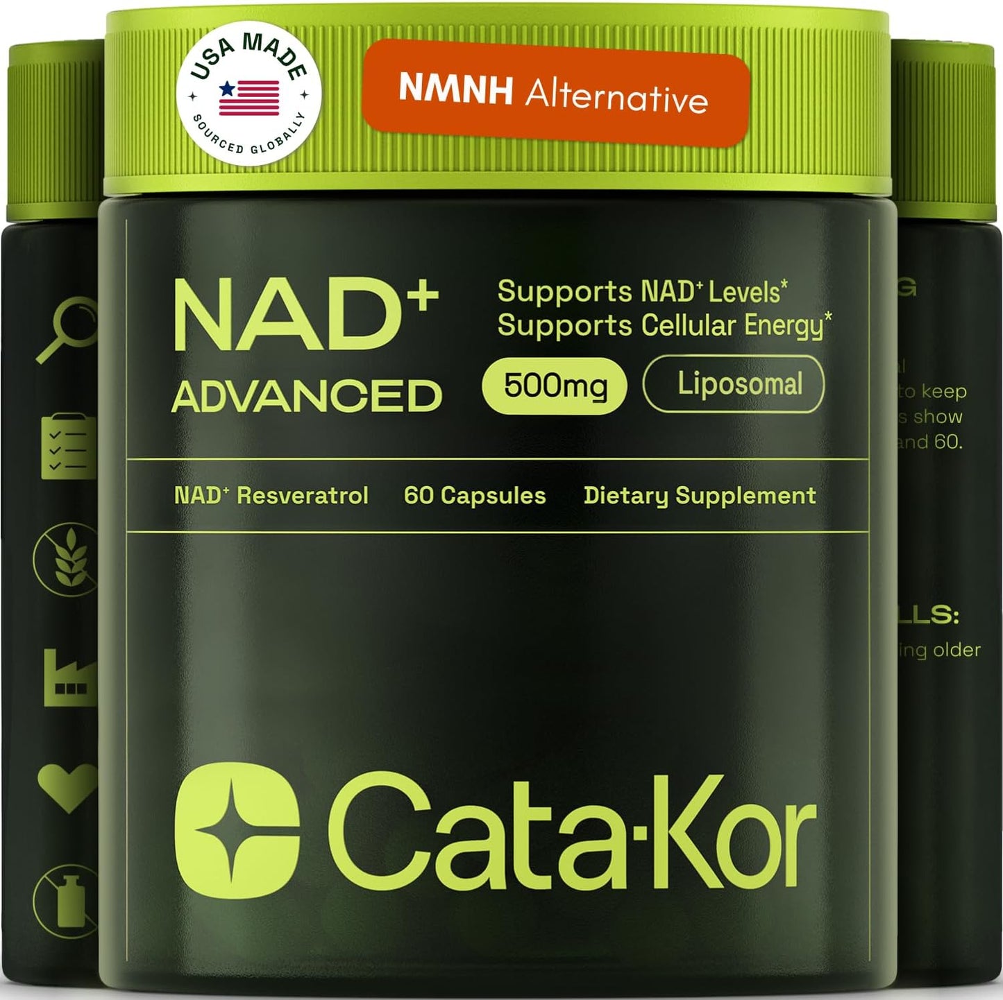 Cata-Kor NAD+ Advanced - NAD Supplement with Resveratrol